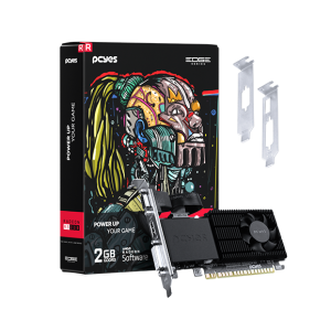 GPU RADEON R5 230 2GB DDR3 64 BIT PROJETO EDGE LOW PROFILE SINGLE FAN - PPER230DR3LPBR
