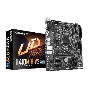 PLACA-MÃE GIGABYTE H410M H V2 MICRO ATX, SOQUETE LGA1200, 2X DDR4 32GB, 2XUSB 3.2, 4XUSB 2.0, 1X D-SUB, 1XHDMI