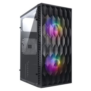 GABINETE GAMER VINIK WAVE PRETO LATERAL ACRILICO - GGWACBK