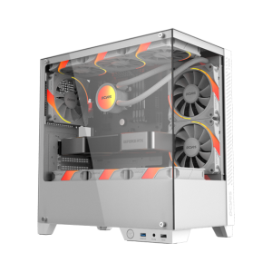 GABINETE GAMER FORCEFIELD TWR WHITE GHOST- GFFTWRWG