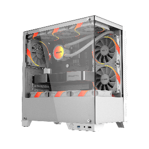 GABINETE GAMER FORCEFIELD TWR WHITE GHOST- GFFTWRWG