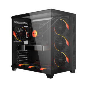 GABINETE GAMER FORCEFIELD MAX BLACK VULCAN - GFFMAXBV