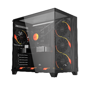 GABINETE GAMER FORCEFIELD MAX BLACK VULCAN - GFFMAXBV