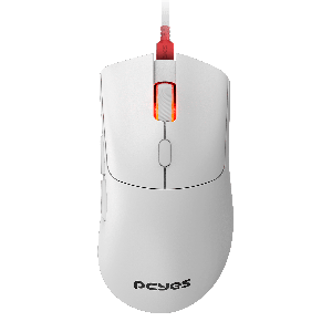 MOUSE GAMER PCYES HYDRUS WHITE GHOST - 12400 DPI - RGB - 6 BOTÕES - PMGHWG