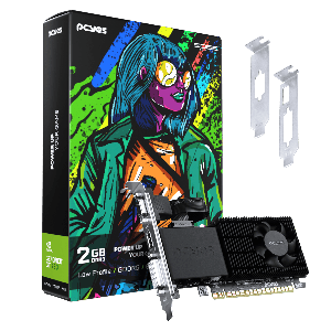 GPU NVIDIA GEFORCE GT730 2GB DDR5 64 BITS PROJETO EDGE LOW PROFILE SINGLE FAN - PVGT730GB2PE
