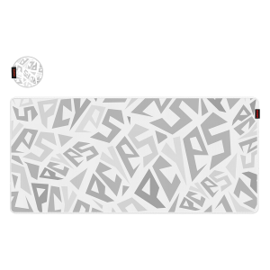 MOUSE PAD GAMER PCYES SIGNATURE EXTENDED WHITE GHOST - 900 X 420 - PMS90X42WG