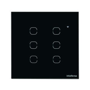 INTERRUPTOR SMART WI-FI TOUCH 6 TECLAS PRETO EWS 1006 4850027