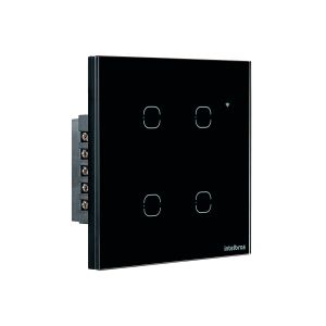 INTERRUPTOR SMART WI-FI TOUCH 4 TECLAS PRETO EWS 1004 4850028