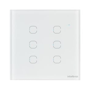 INTERRUPTOR SMART WI-FI TOUCH 6 TECLAS BRANCO EWS 1006 4850030