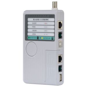 TESTADOR DE CABOS USB//RJ45/RJ11/BNC WH-3468