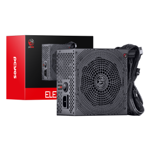 FONTE GAMER PCYES ELECTRO V2 650W BLACK VULCAN 80 PLUS BRONZE - ELECV2PTO650W