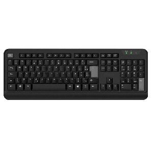 TECLADO SEM FIO PCYES COMFORT - WIRELESS 2.4GHZ - ABNT2 - CMFBKW