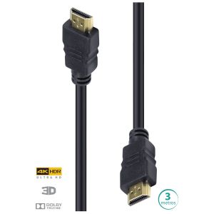 CABO HDMI 2.0 4K ULTRA HD 3D - 3 METROS -  H20-3