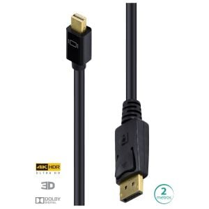 CABO DISPLAYPORT 1.3V P/ MINI DP 4K ULTRA 60HZ - 2 METROS - DPMDP13-2