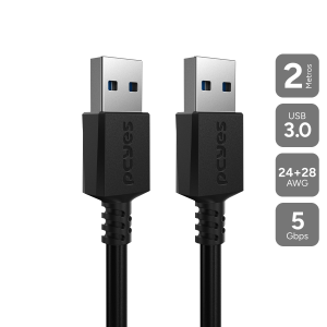 CABO DE DADOS USB A 3.0 MACHO 2M - PUAM3-2