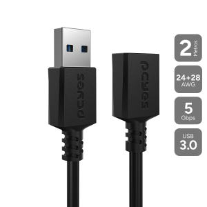 CABO EXTENSOR USB A 3.0 M P/ F 2M - PUAMF3-2