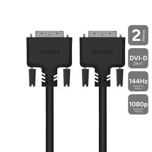 CABO DVI-D 24+1 MACHO - 2 METROS - PDDL-2