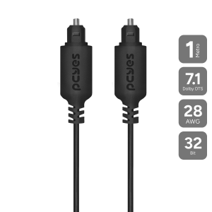 CABO OPTICO TOSLINK MACHO 1M - POD-1