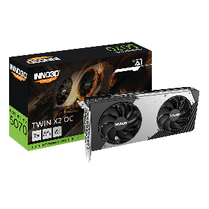 GPU INNO3D GEFORCE RTX 5070 TWIN X2 OC 12GB 192BITS GDDR7 N50702-12D7X-195064N