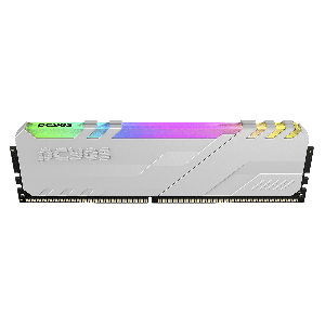 MEMORIA GAMER PCYES UDIMM 16GB DDR5 5600MHZ WHITE COM RGB - PM165600D5WR