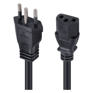 CABO DE FORÇA TRIPOLAR PARA FONTE 3X0,75 MM 250V - 1,2MTS (10 UN)