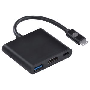 ADAPTADOR HUB USB TIPO C P/ HDMI/USB 3.0/TIPO C - 20 CM - HCHUC-20