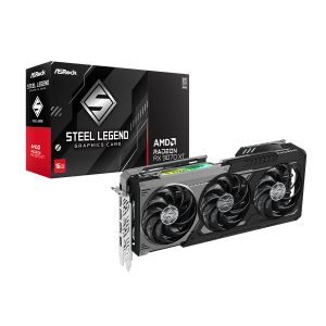 GPU ASROCK AMD RADEON RX 9070 XT STEEL LEGEND DARK 16GB 256BITS 90-GA5VZZ-00UANF