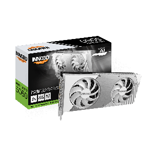 GPU INNO3D GEFORCE RTX 5060 TWIN X2 OC WHITE 8GB 128BITS GDDR7 N50602-08D7X-195070W