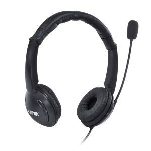 FONE DE OUVIDO HEADSET CORP USB COM MICROFONE - PRETO - VK390