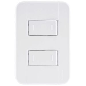 CONJUNTO 4X2 2 INTERRUPTORES PARALELOS 10A/250V BR